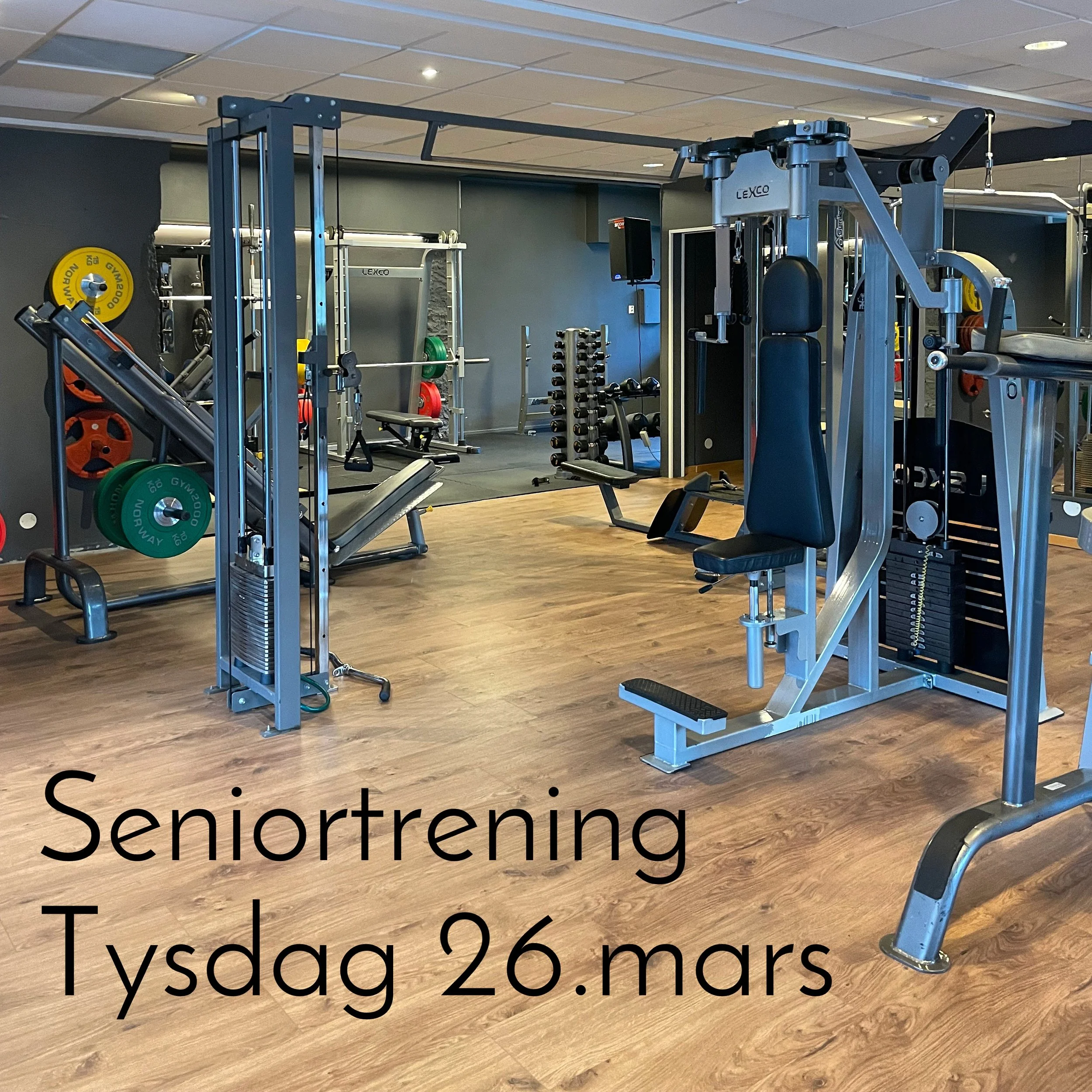 Seniortrening tysdag 26.mars