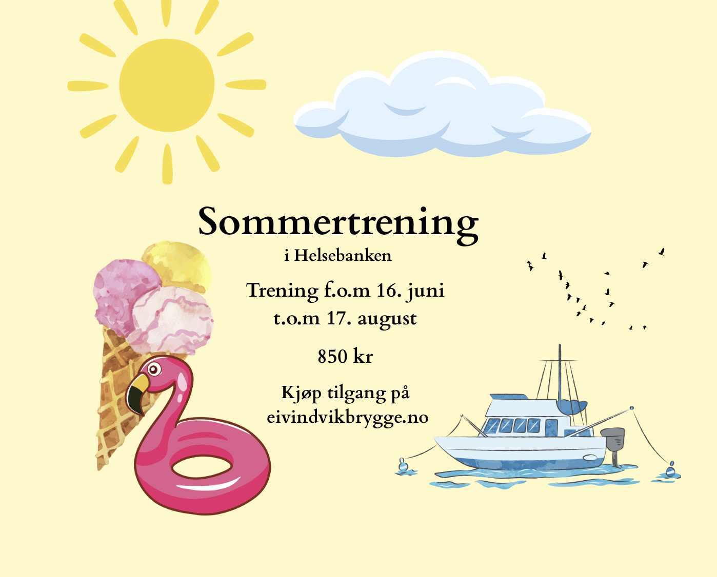 Sommertrening i helsebanken 