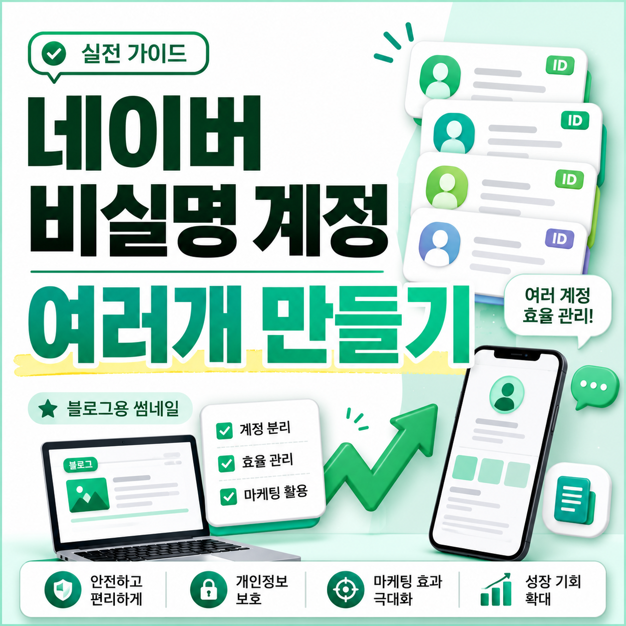 네이버 비실명 계정 여러개 만들기