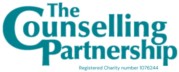 Logo for The Counseling Partnership, a registered charity with number 1076244.