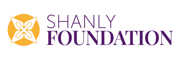 Shanly Foundation logo with a butterfly emblem inside a yellow circle and the text 'SHANLY FOUNDATION' in purple.