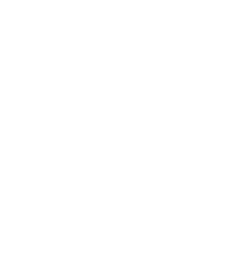 Icon of two hands in a high five or handshake gesture, outlined in white on a black background.