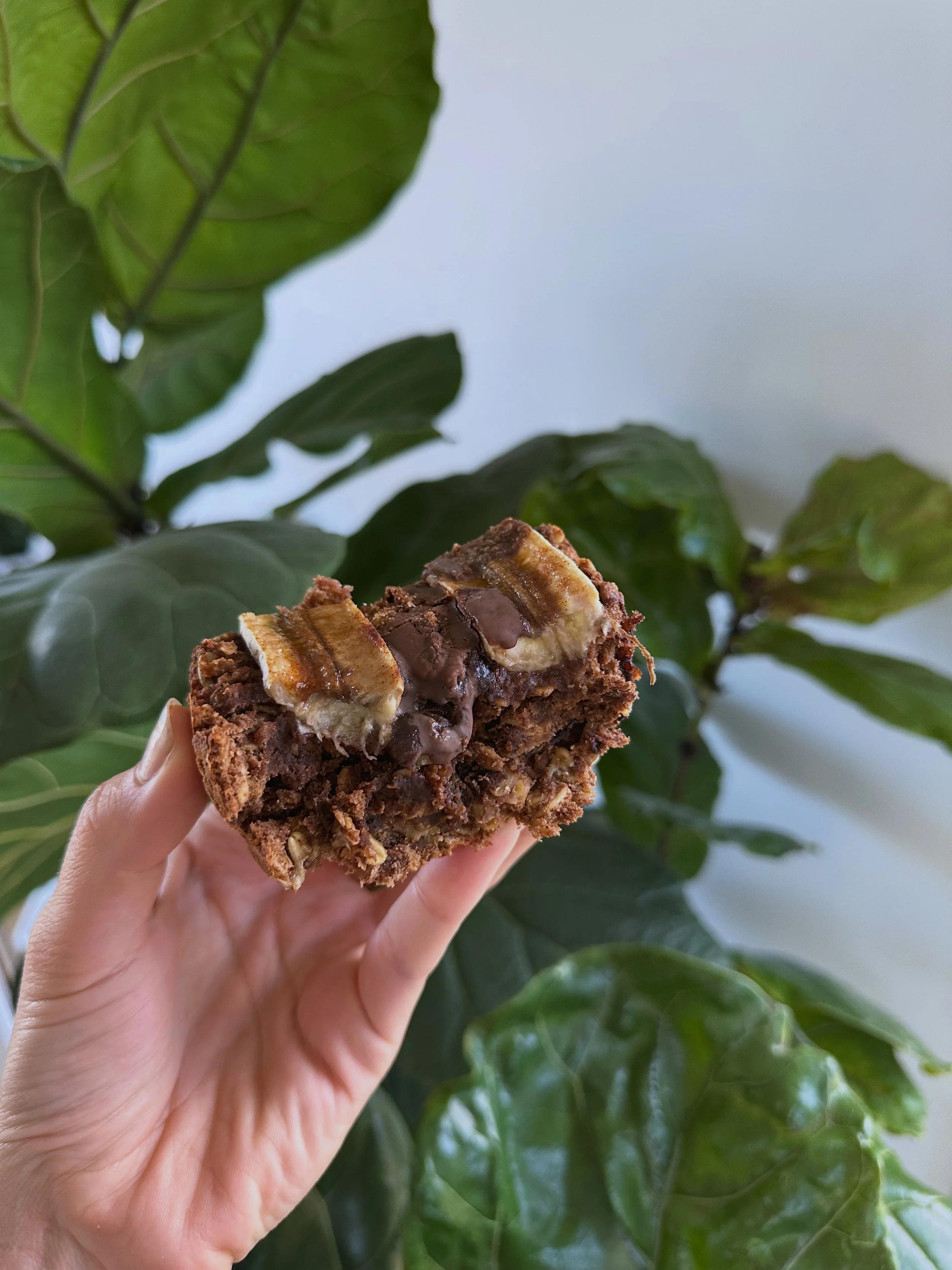 Choc-chip banana bread brownies