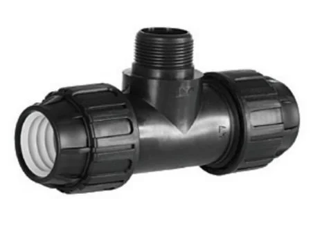 Te polietileno rosca Macho