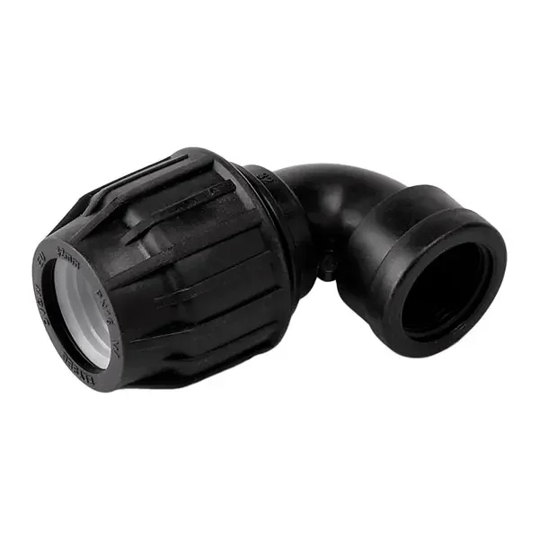 Codo polietileno rosca Hembra