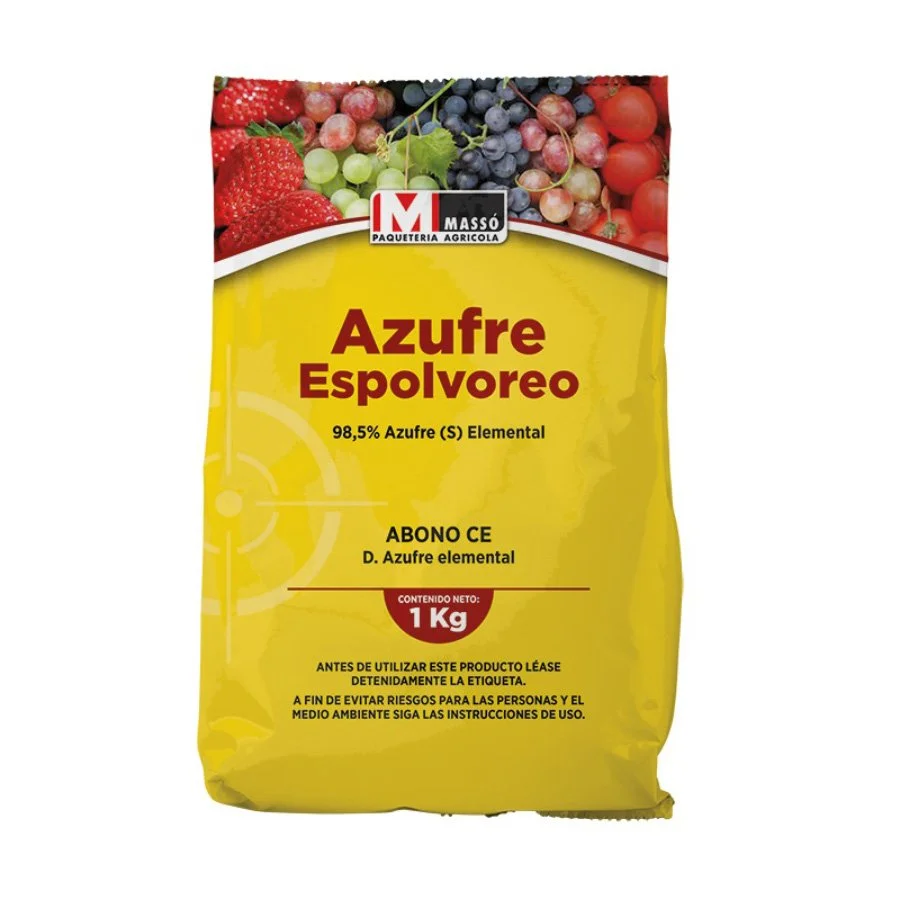 Azufre espolvoreo