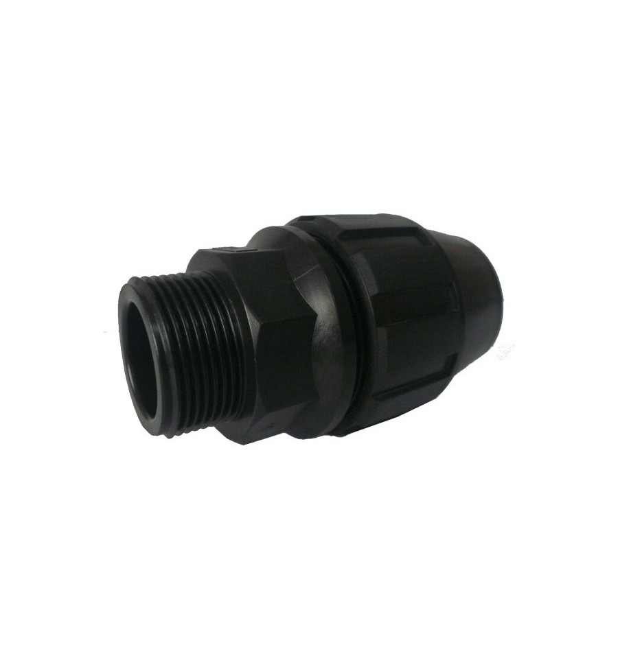 Terminal polietileno rosca Macho