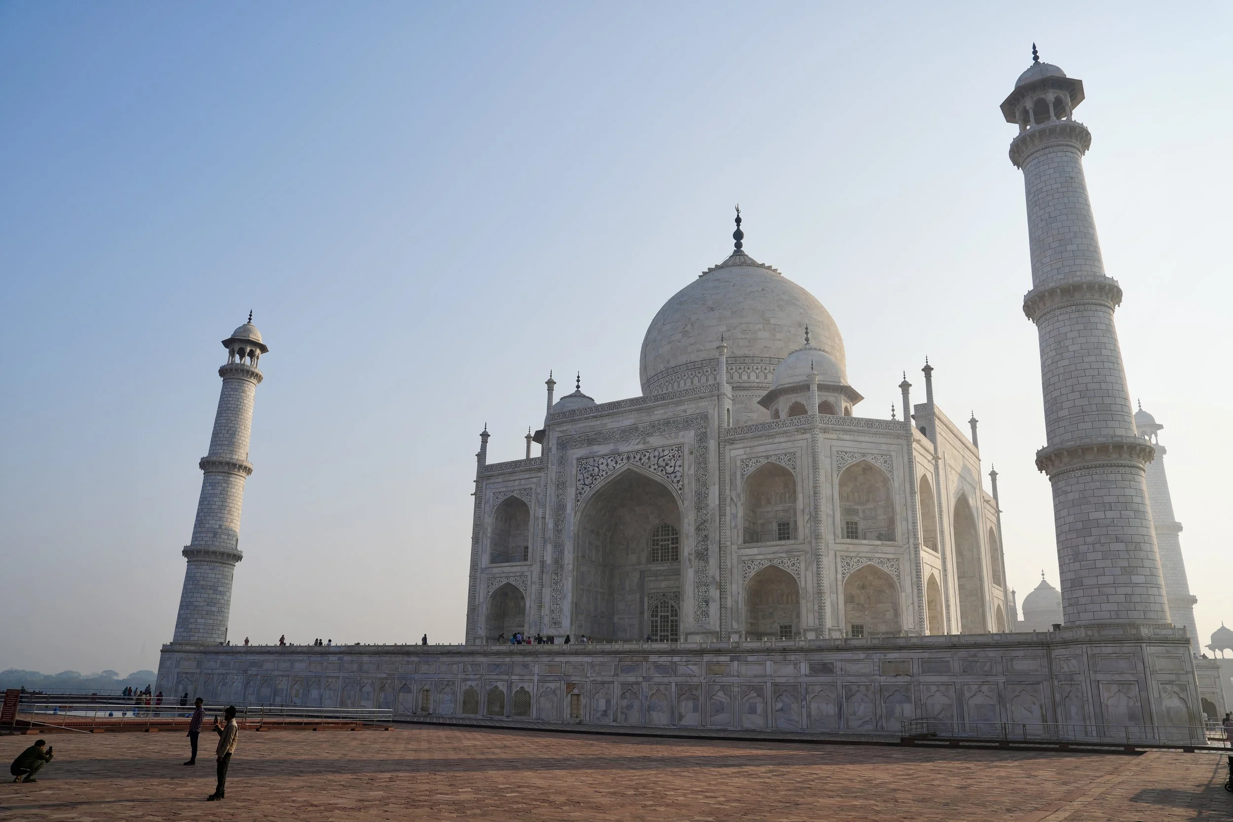 The Taj Mahal mausoleum in Agra, India