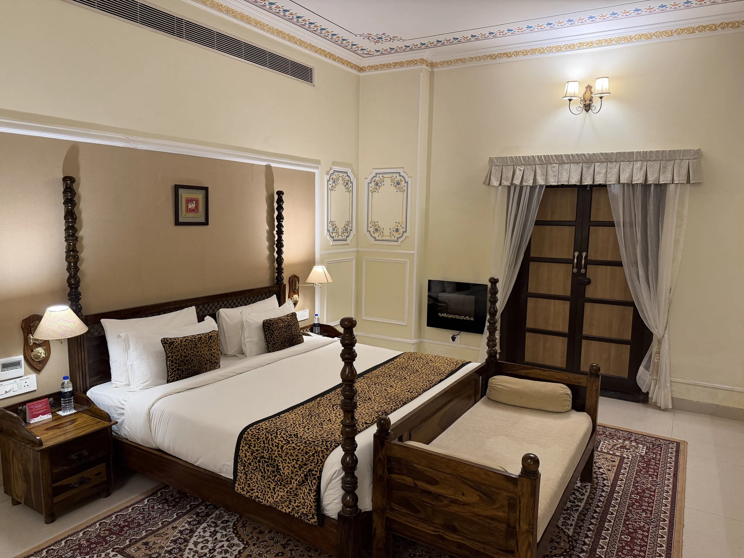 Bedroom at The Tigress Ranthambore hotel Rajasthan