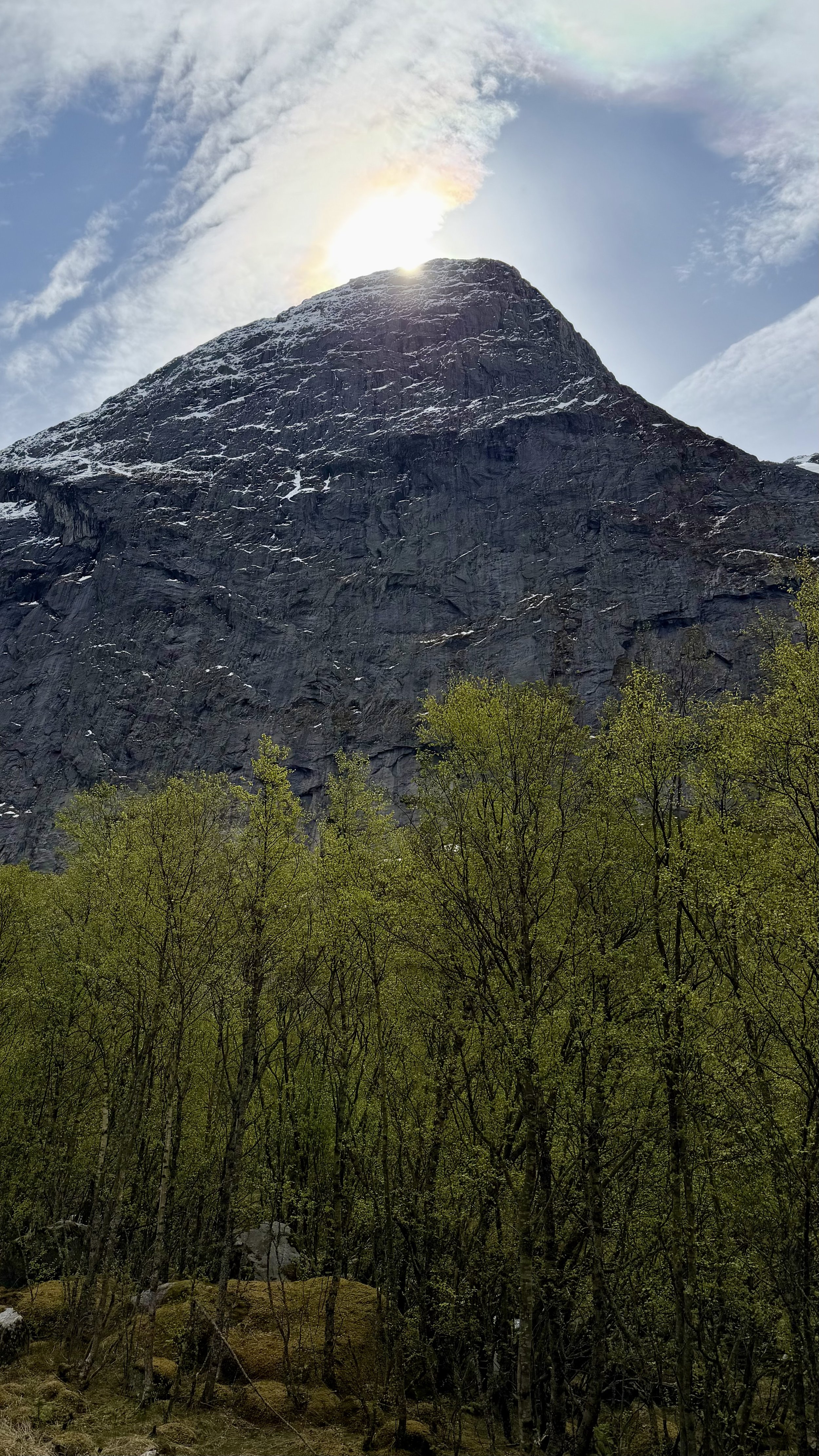 The mountains seemed to close in around us