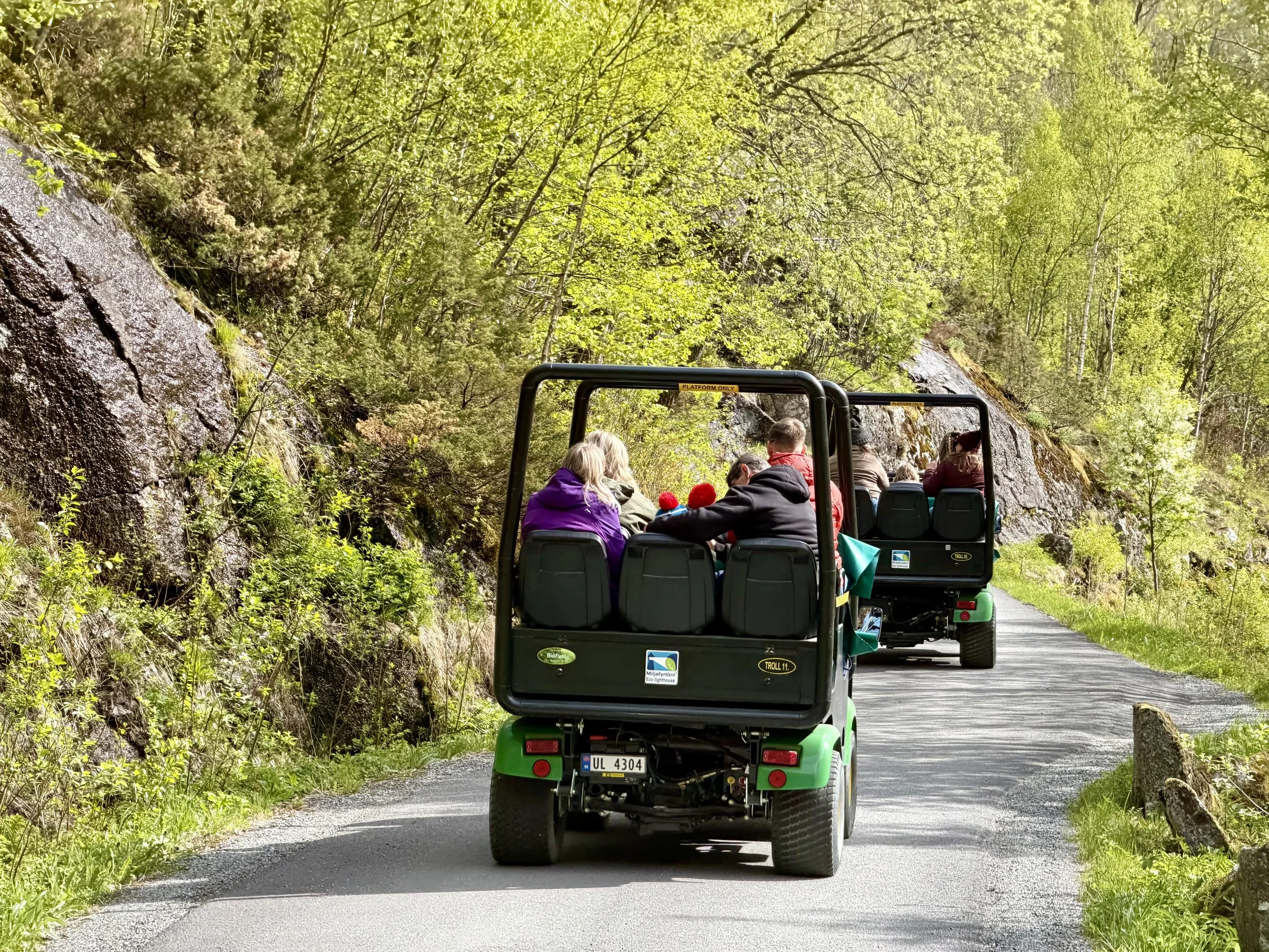Part golf buggy, part miniature mountain expedition