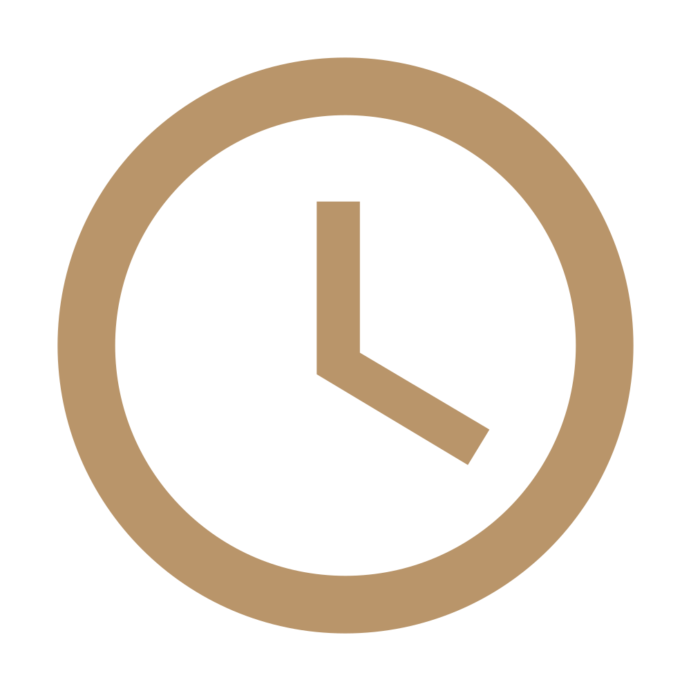 Opening hours icon: Hope Health & Healing Medical Center Dubai is open Monday to Saturday, 9am to 6pm Gulf Standard Time.