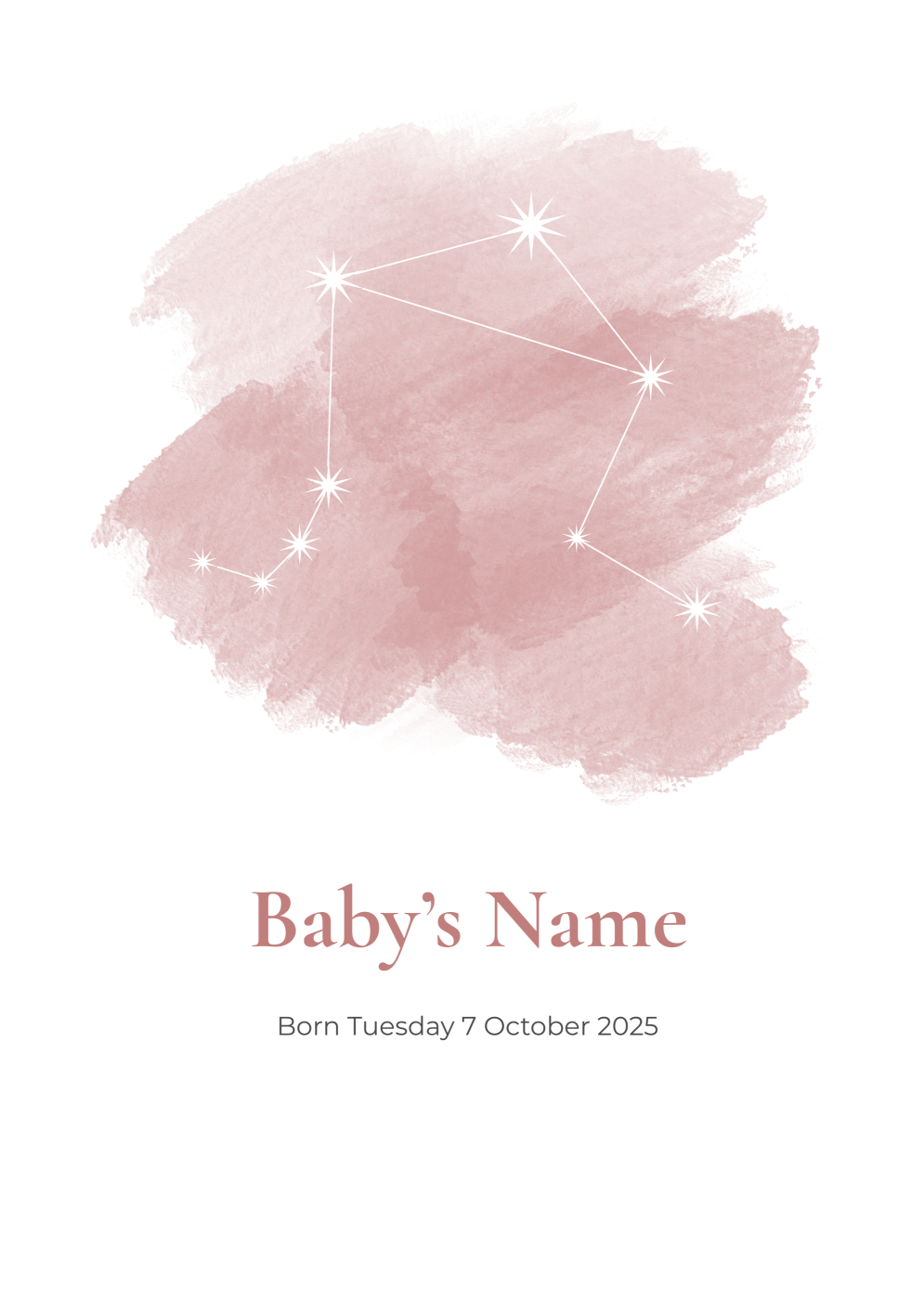 Personalised Baby Astrology Book