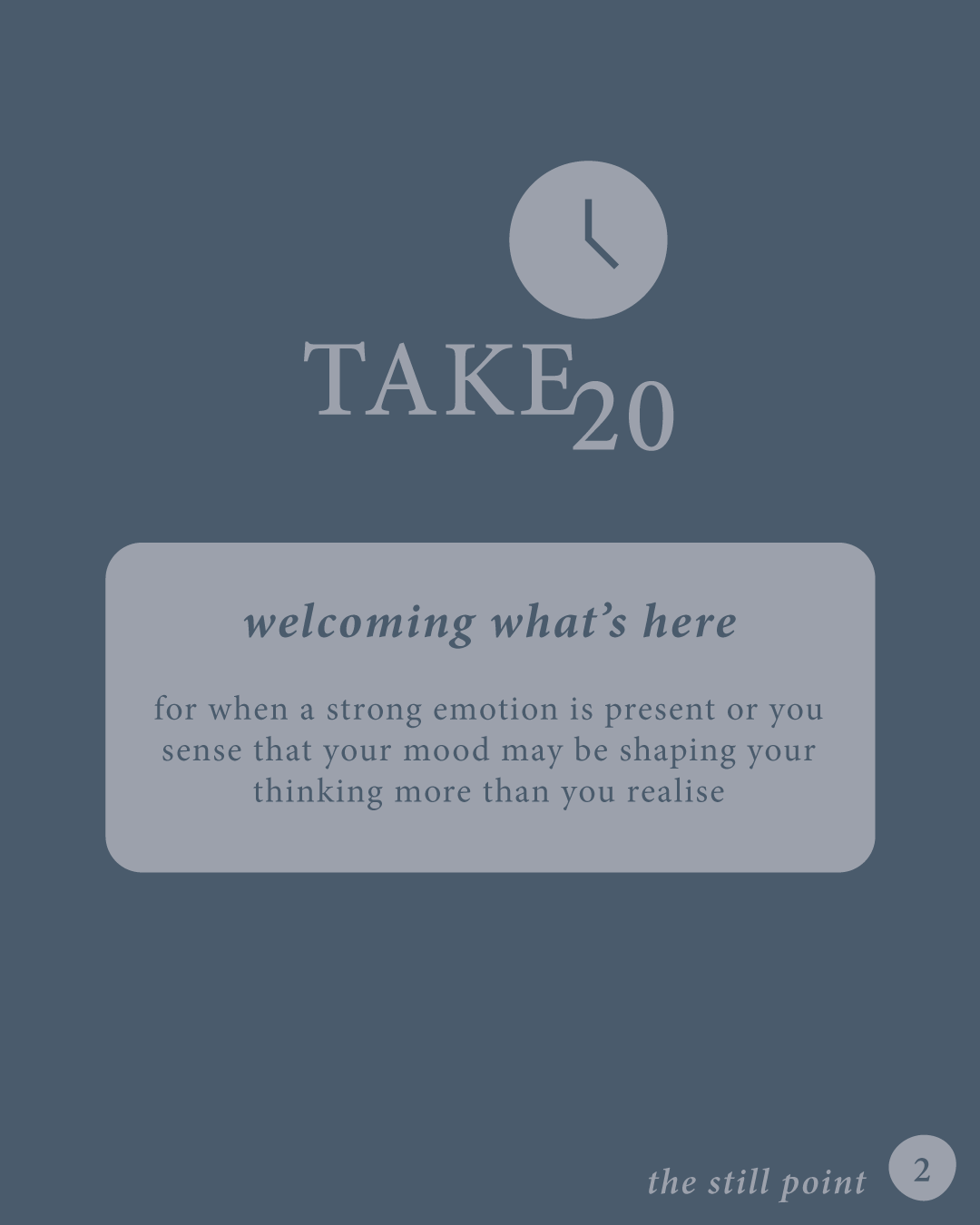 welcoming what’s here