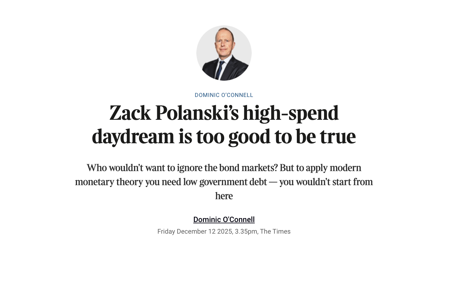 Zack Polanski’s high-spend daydream is too good to be true