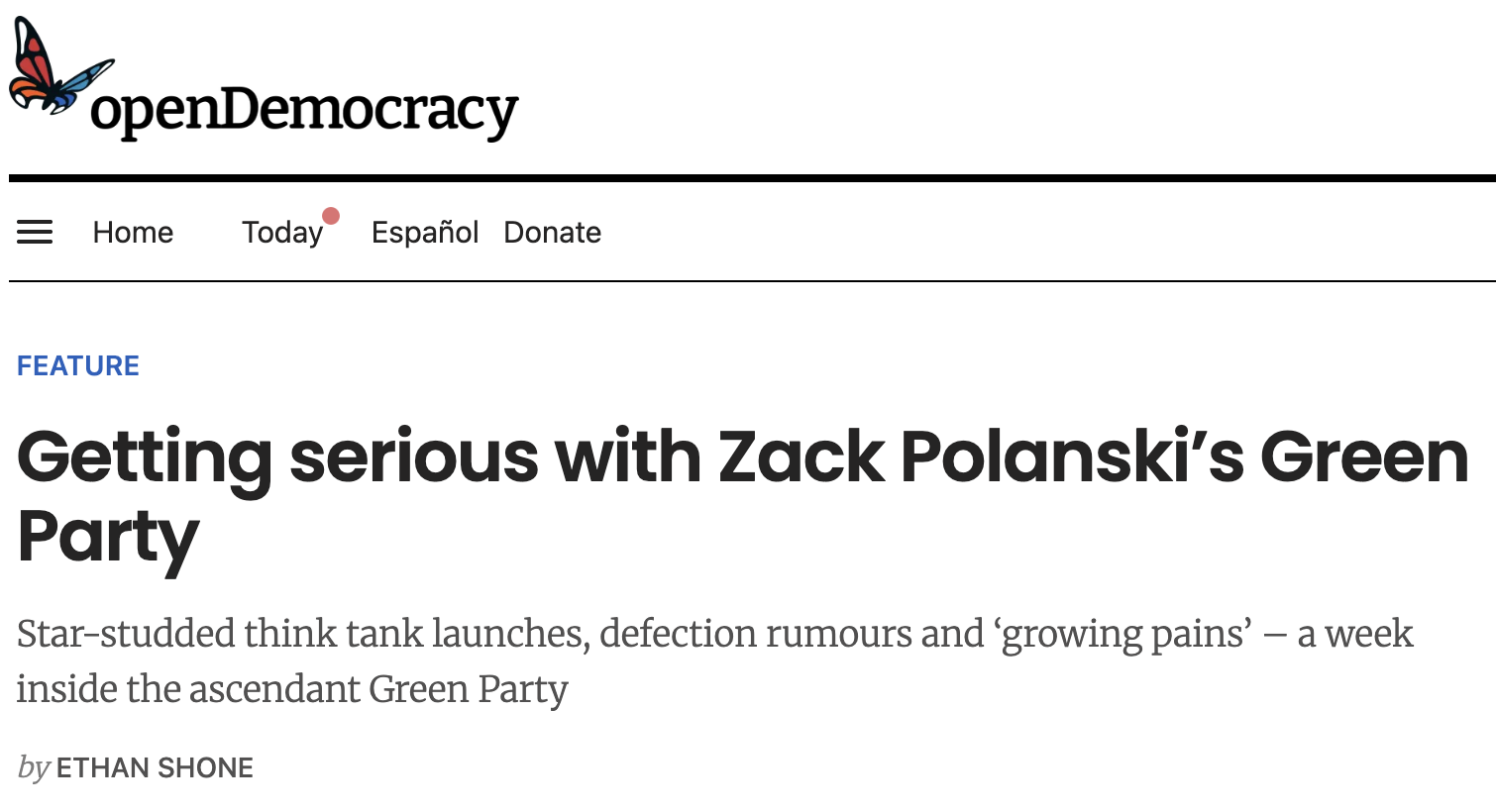 Getting serious with Zack Polanski’s Green Party
