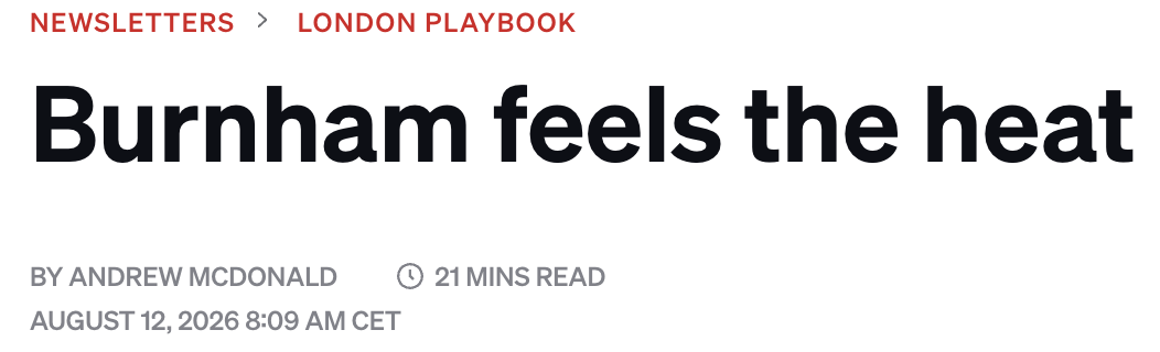 Burnham feels the heat