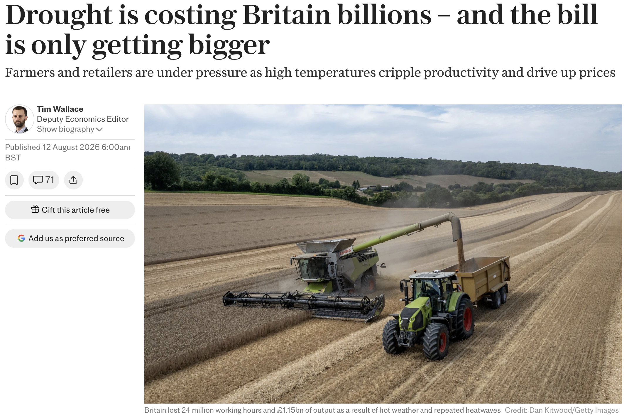Drought is costing Britain billions – and the bill is only getting bigger