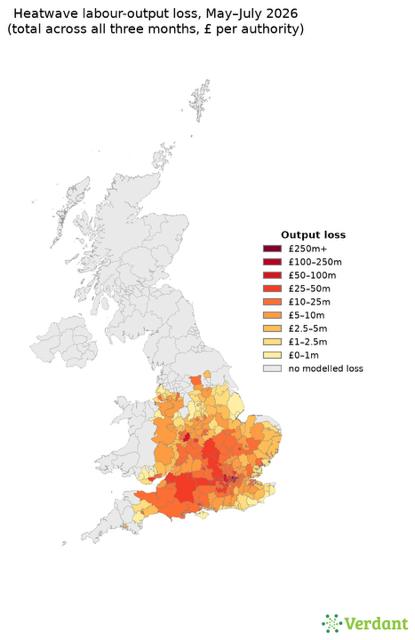 The Cost of Heat: Summer 2026 UK heatwaves - an economic impact update
