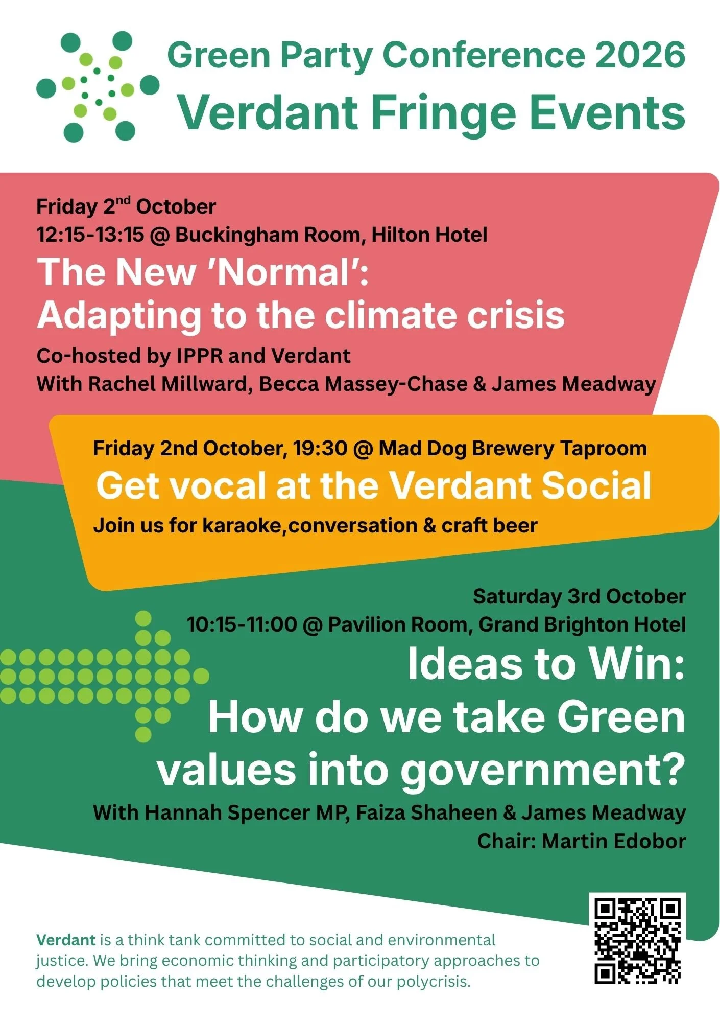Verdant at Labour and Green Party Conferences 2026