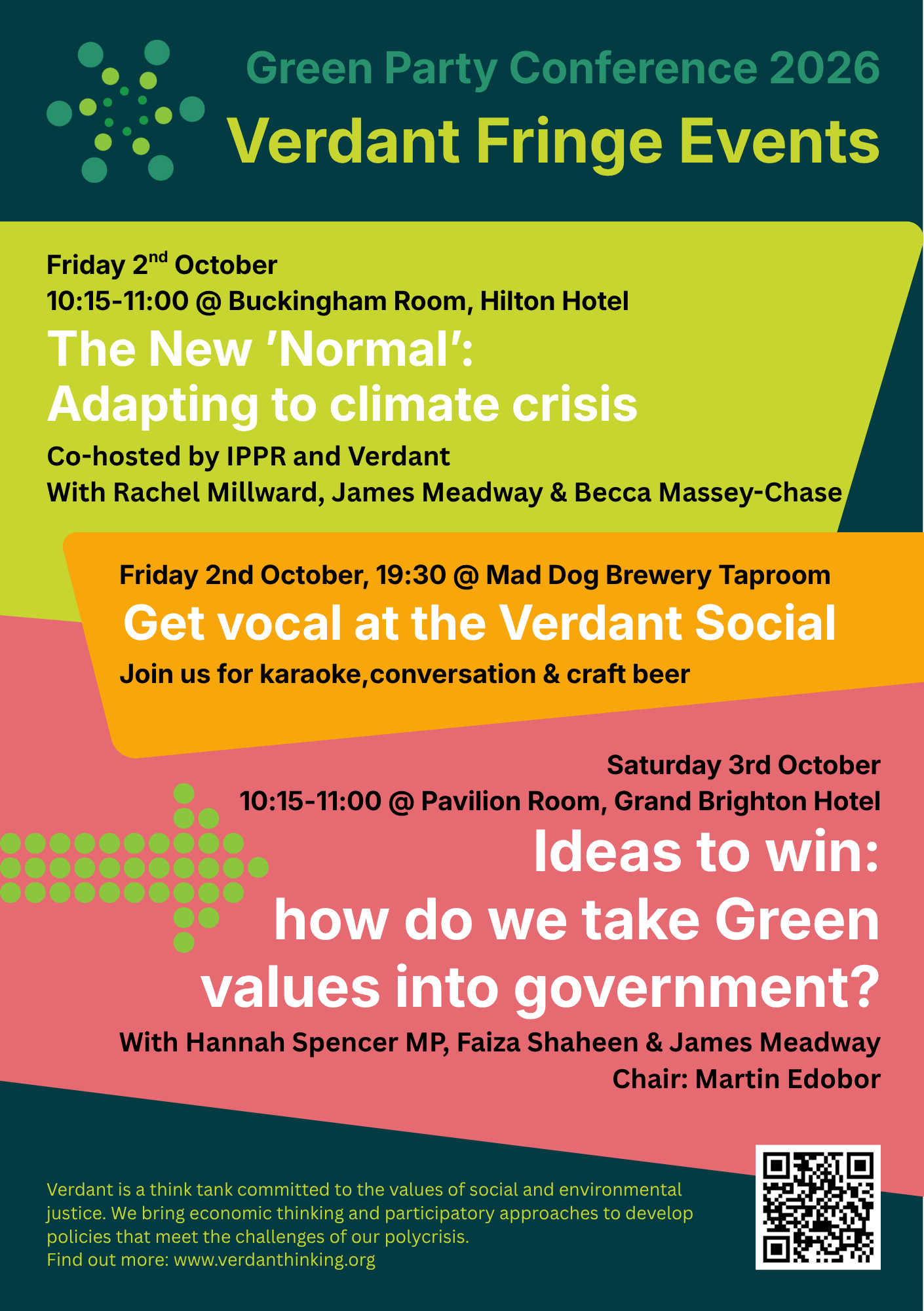 Verdant at Labour and Green Party Conferences 2026
