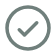 Checkmark inside a circle icon.