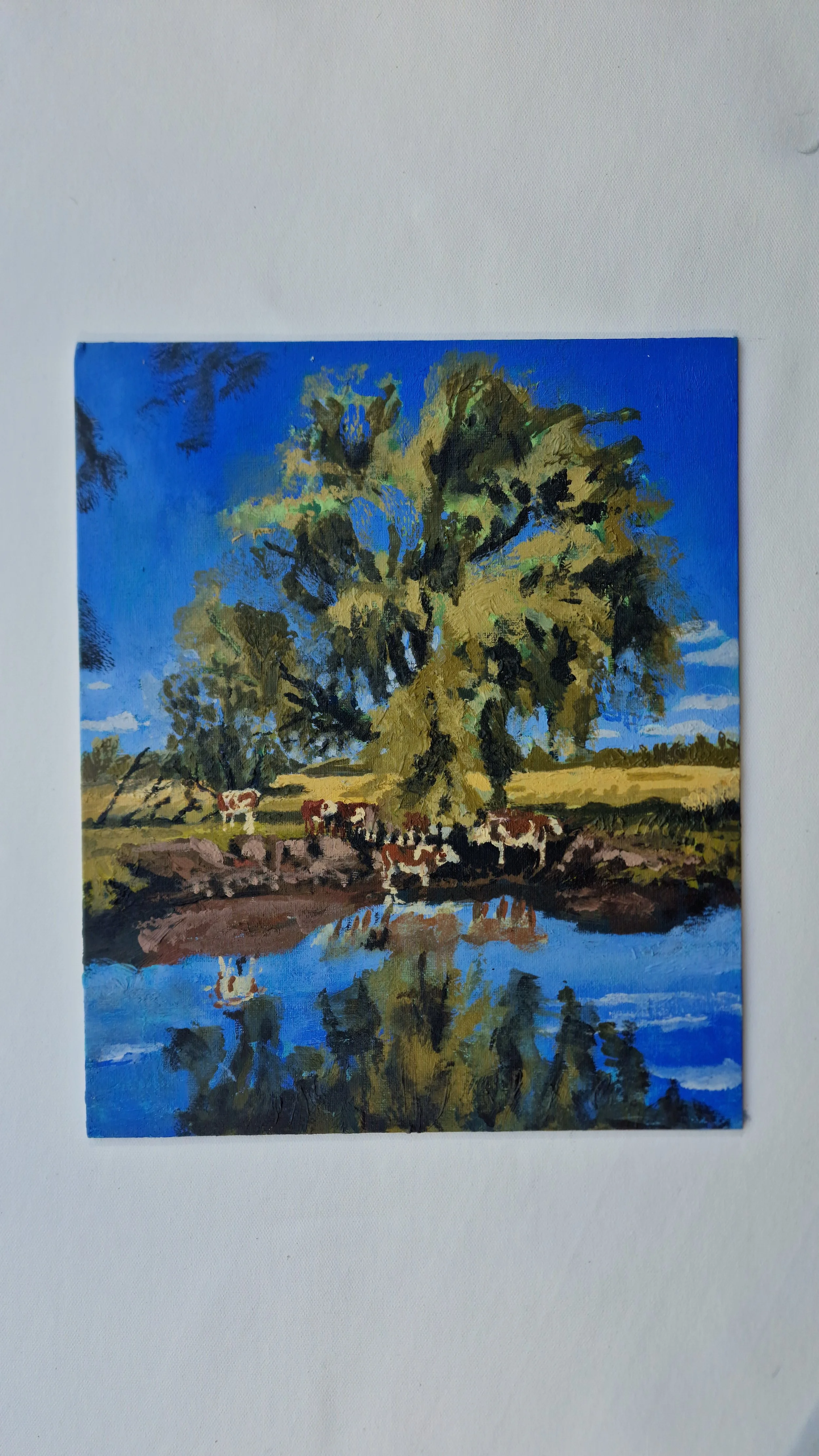 Cows under Tree
