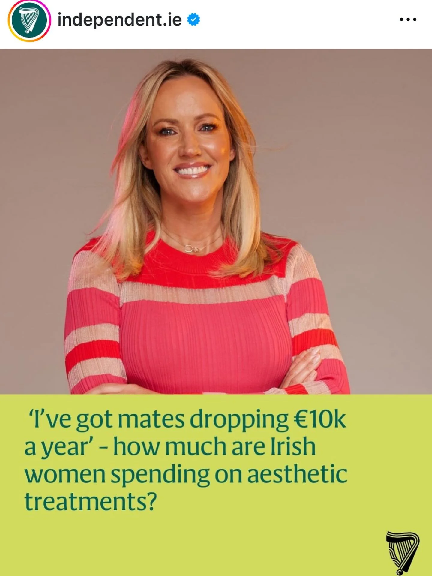 Liz in today's @independent.ie 
Demand for beauty treatments is soaring. The global aesthetics market is projected to reach &euro;22.9bn by 2028, according to analytics company Clarivate, driven by the development of more natural-looking results and 