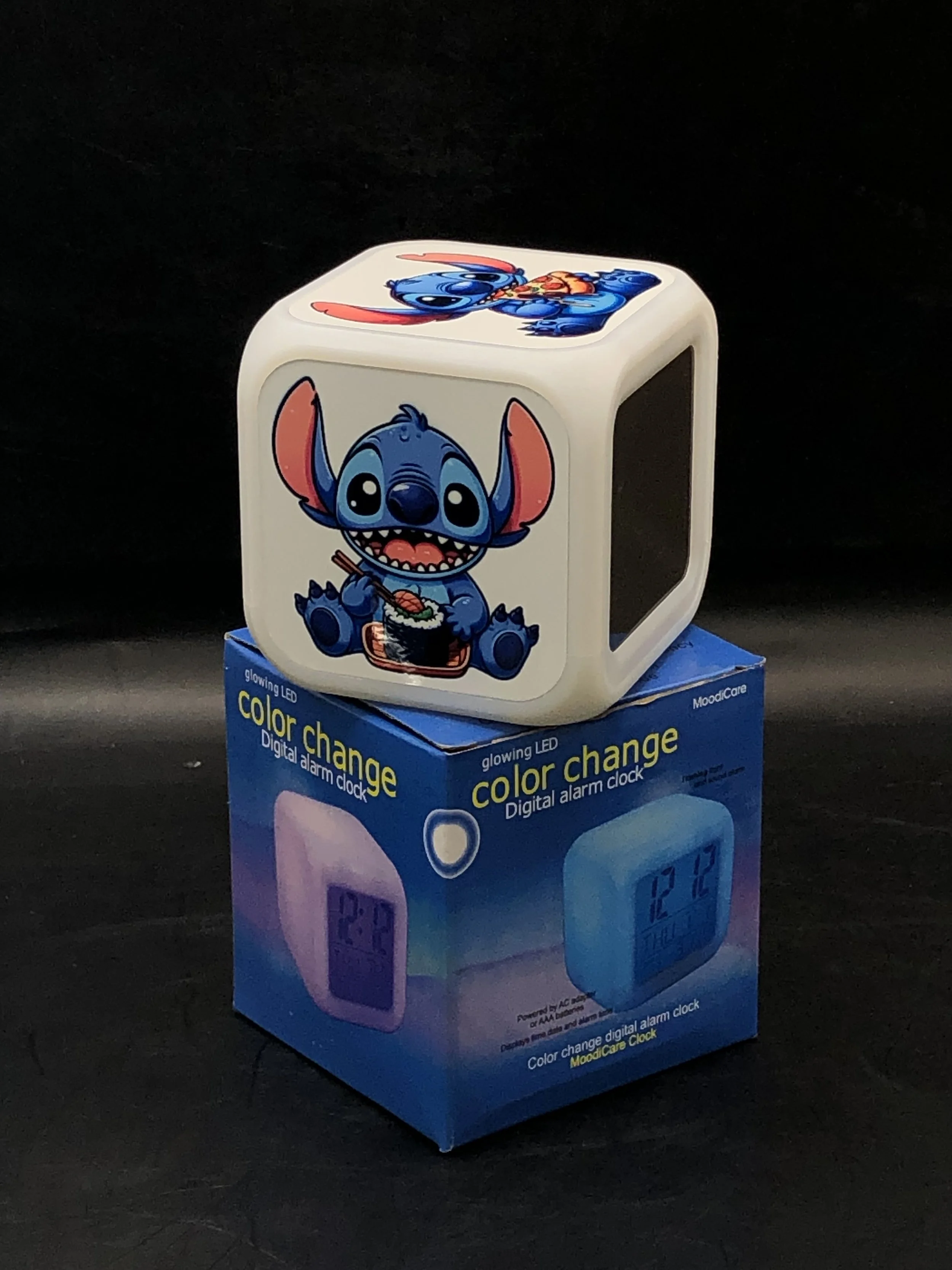 LED Cube Colour Changing Digital Alarm Clock