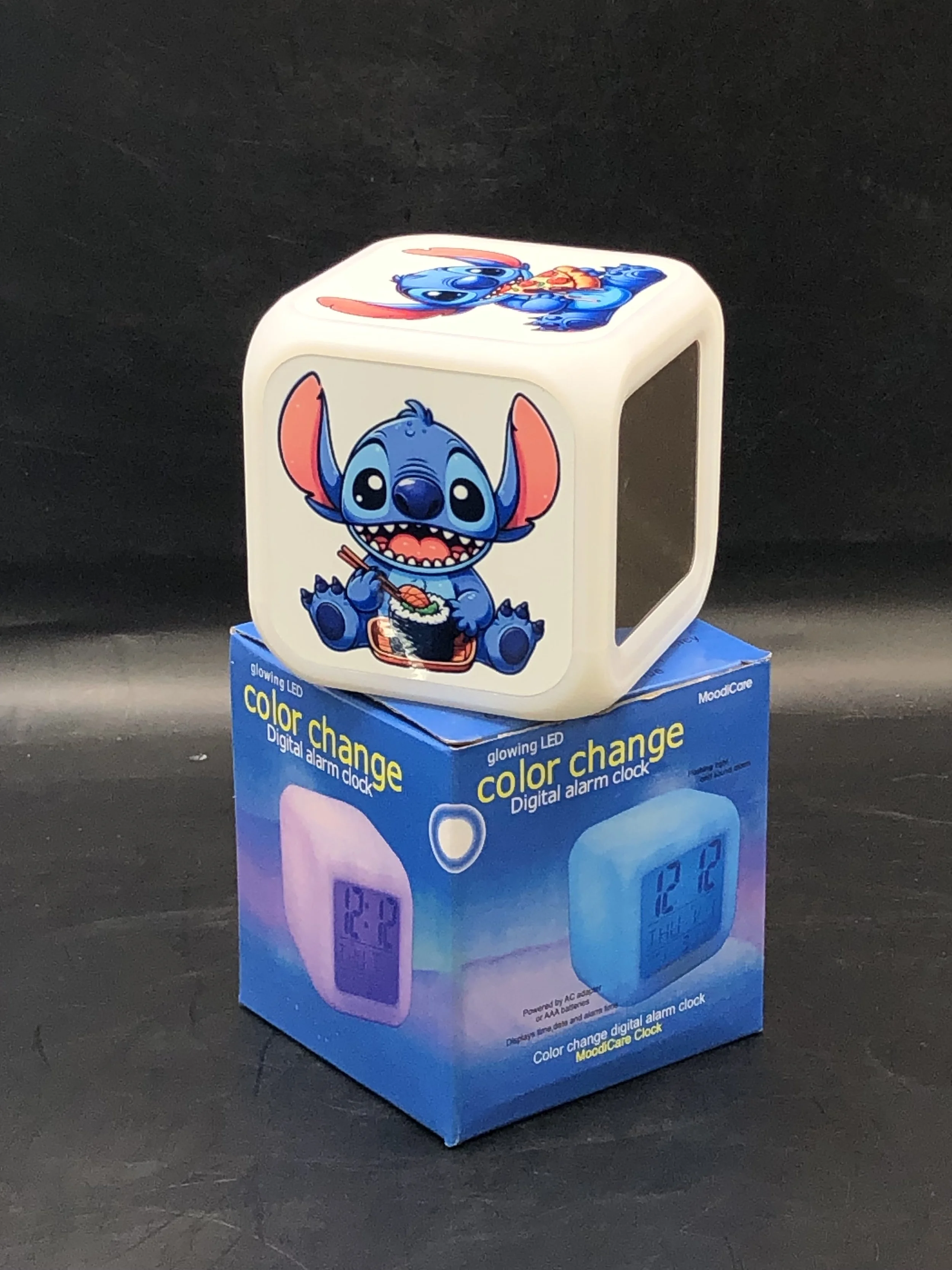 LED Cube Colour Changing Digital Alarm Clock