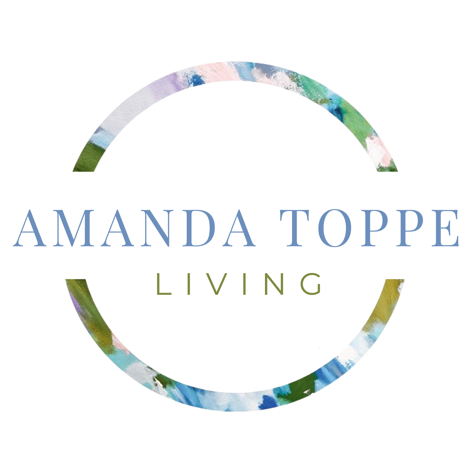 amanda toppe logo in multicolor ring