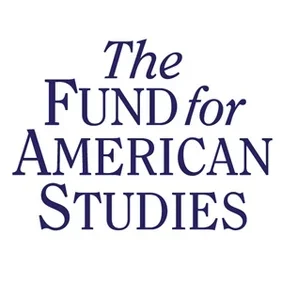 Text reading 'The FUND for AMERICAN STUDIES' in dark blue letters on a white background.