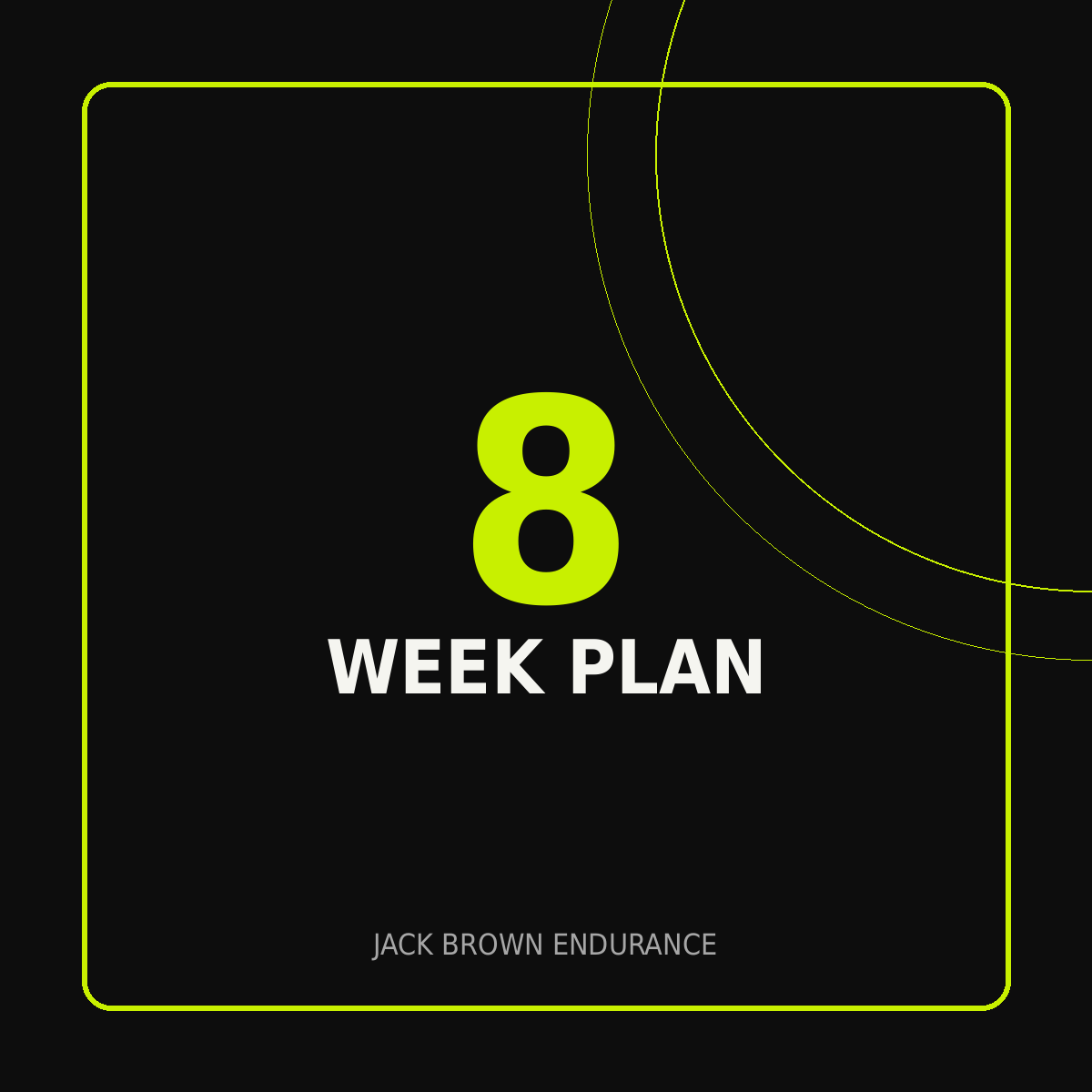 8 week training plan - cycling