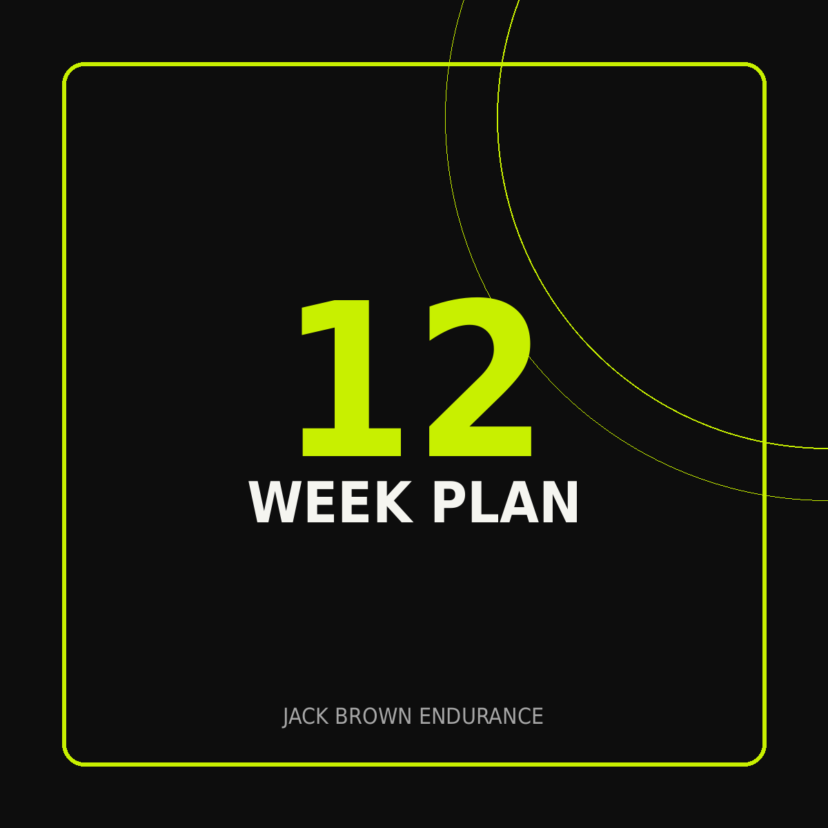 12 week training plan - cycling