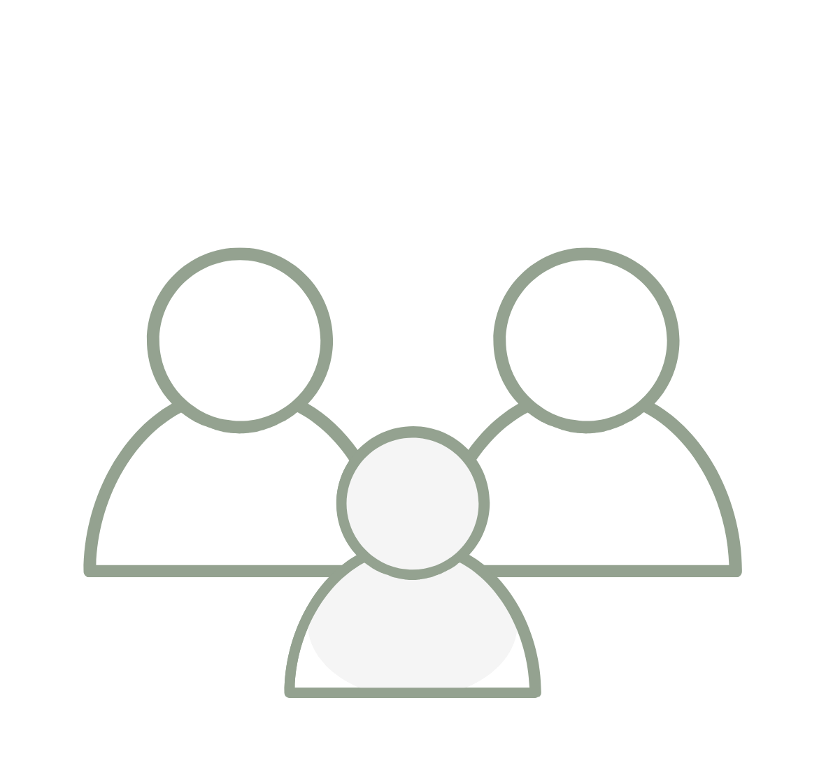 Symbol, das für die Anzahl der Personen in diesem Ferienhaus stehen soll.