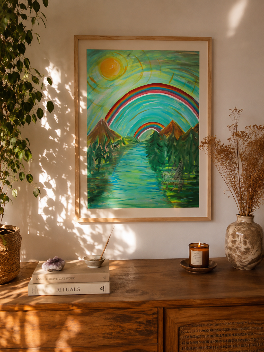 Double Rainbow & Pegasus Energy , Hope for a New Day (PRINT)