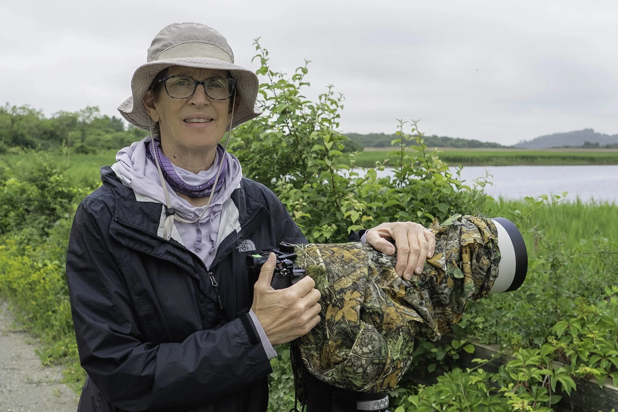Portrait of Helen Cogan in the field.