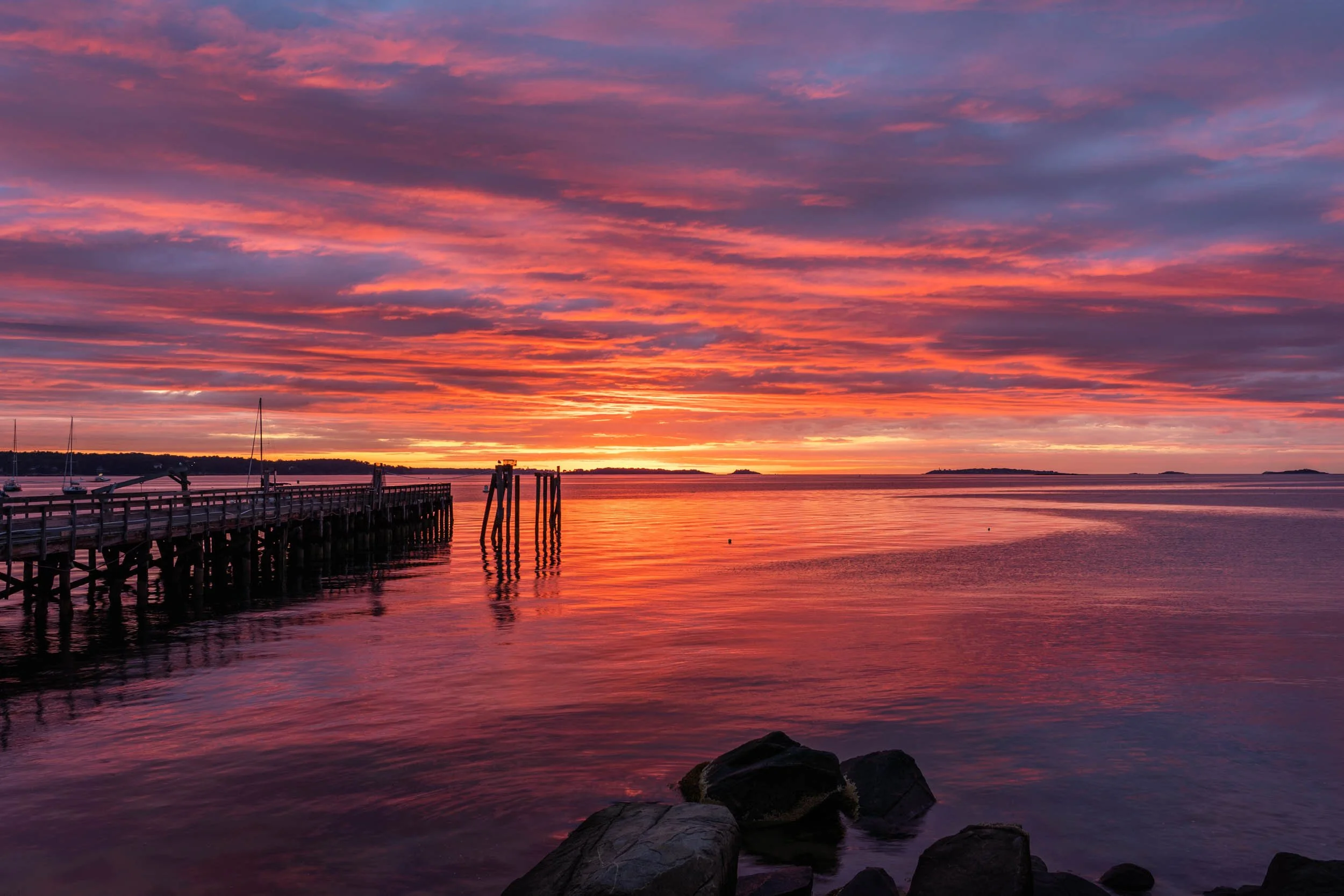 Morning held its peaceful magic.