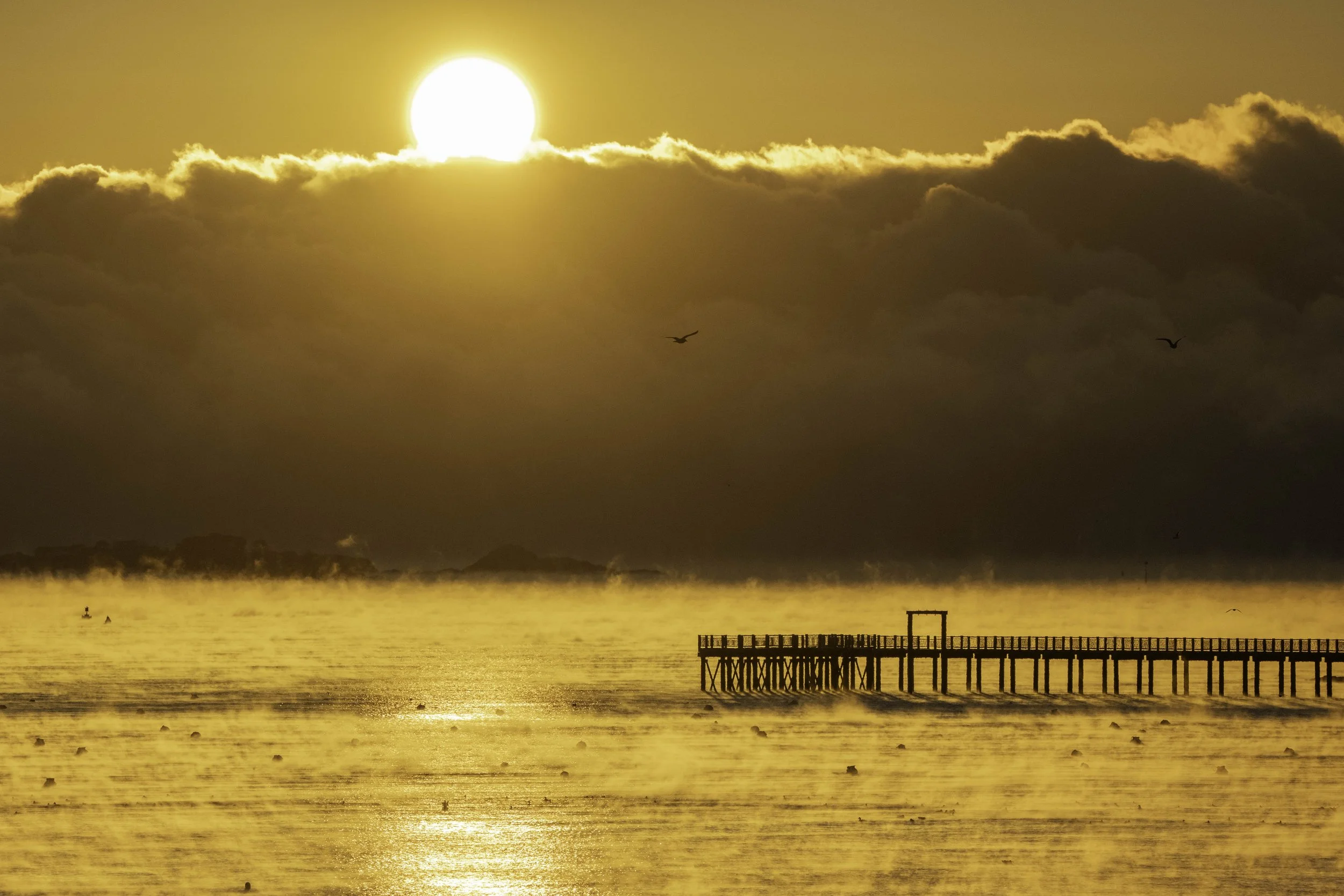 Sunrise through Seasmoke