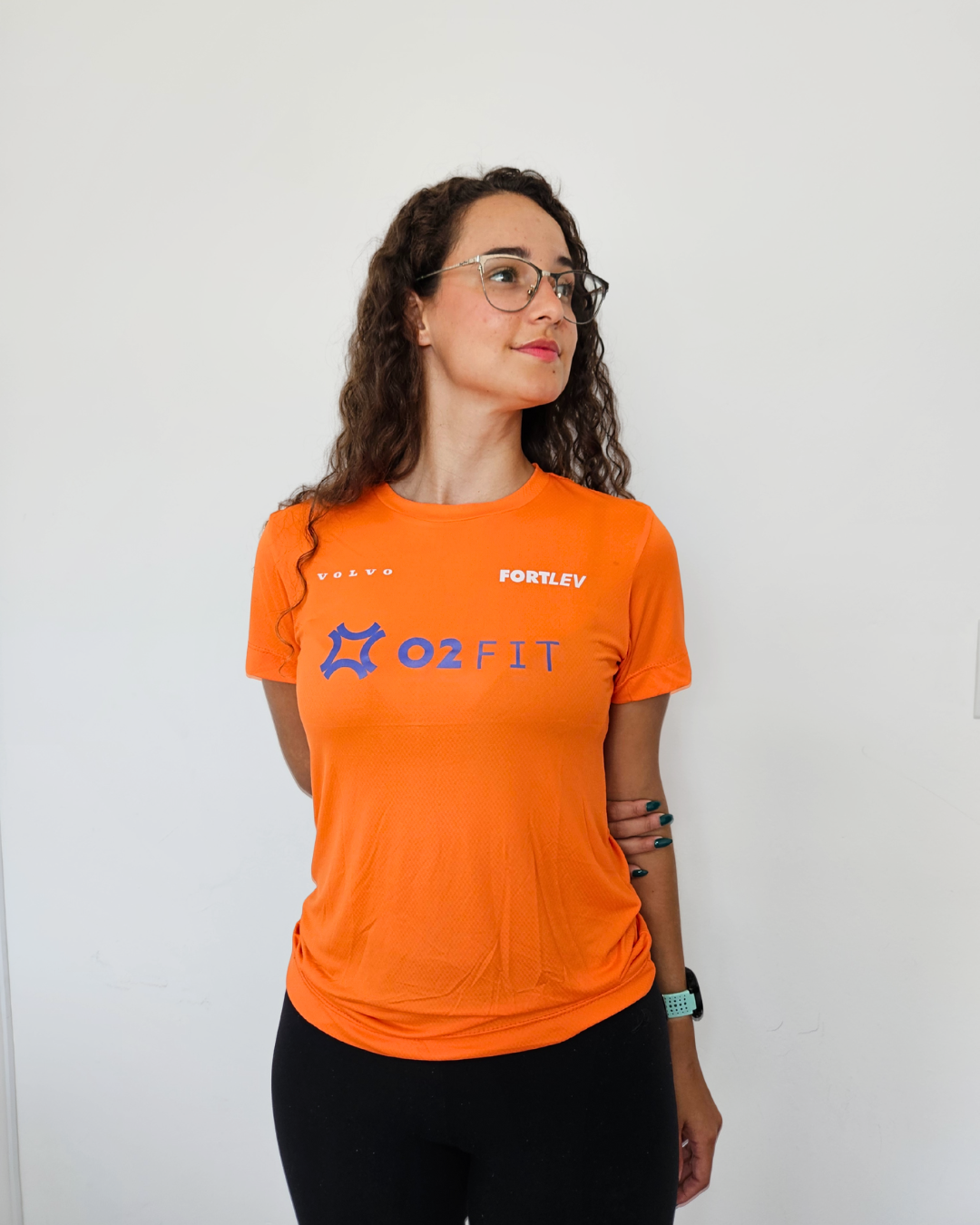 Blusa Laranja Baby Look