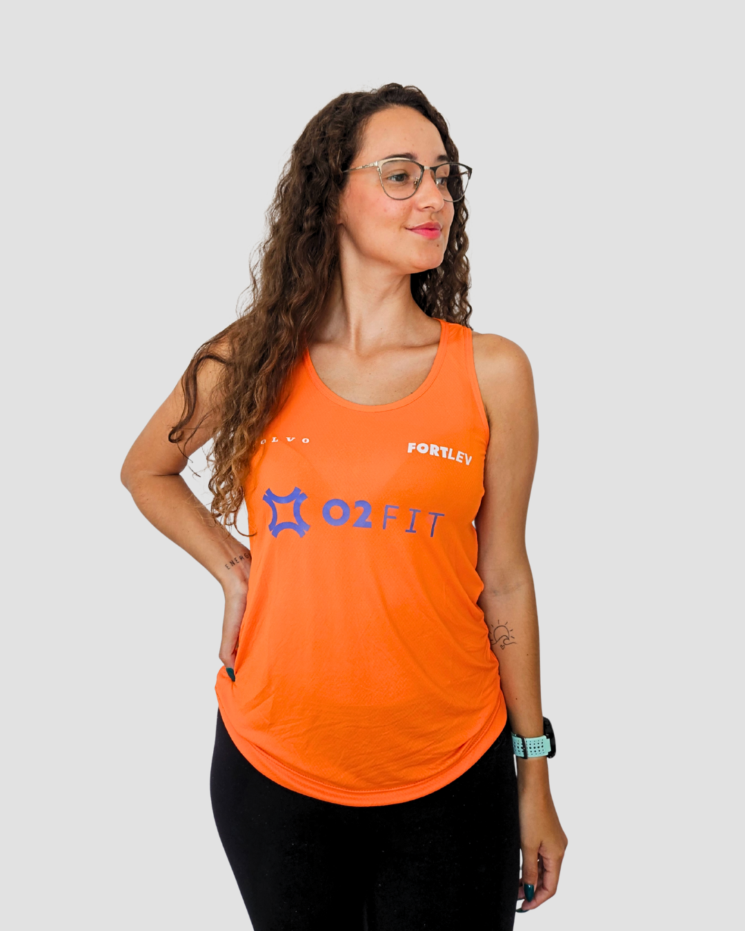 Regata Laranja Baby Look