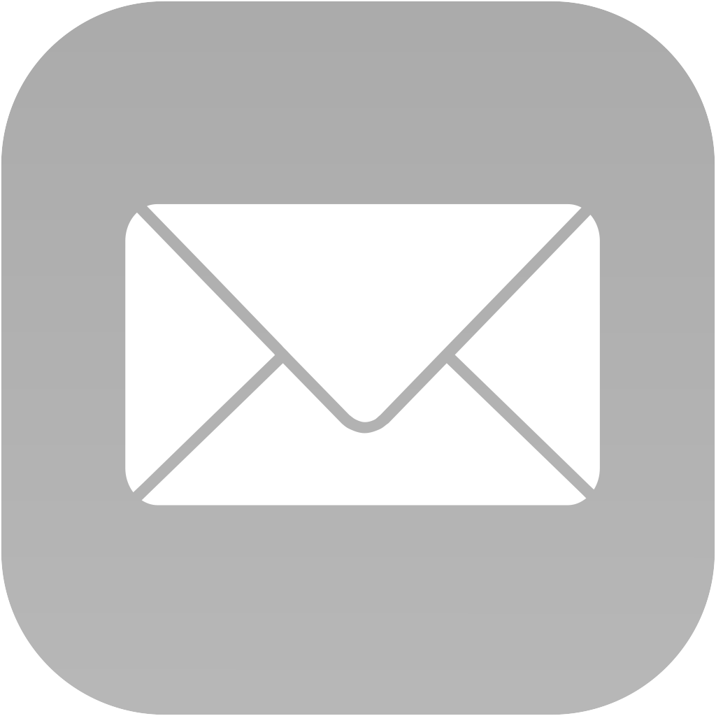 Icon of an envelope on a gray background.