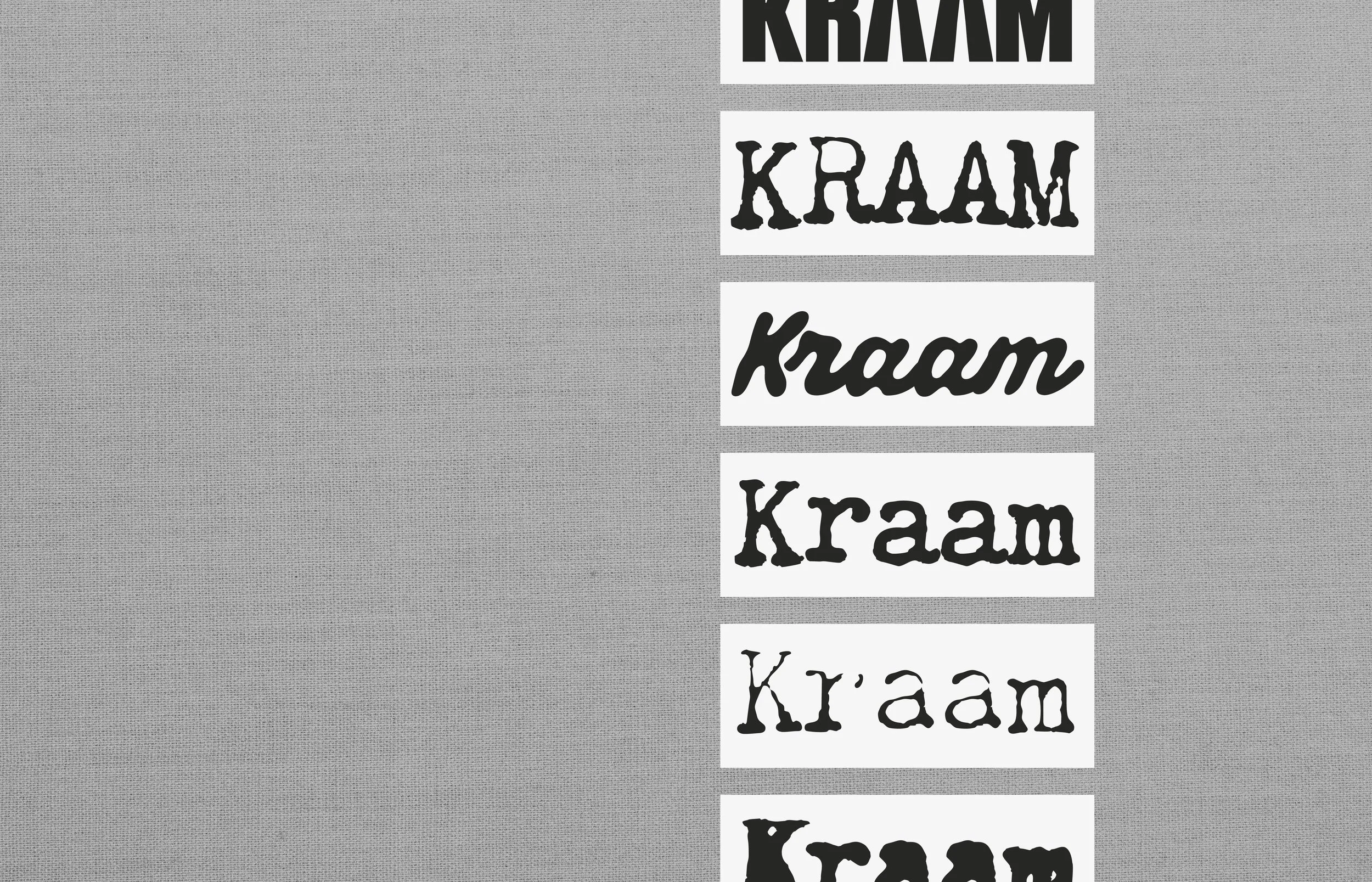Kraam visual logo's