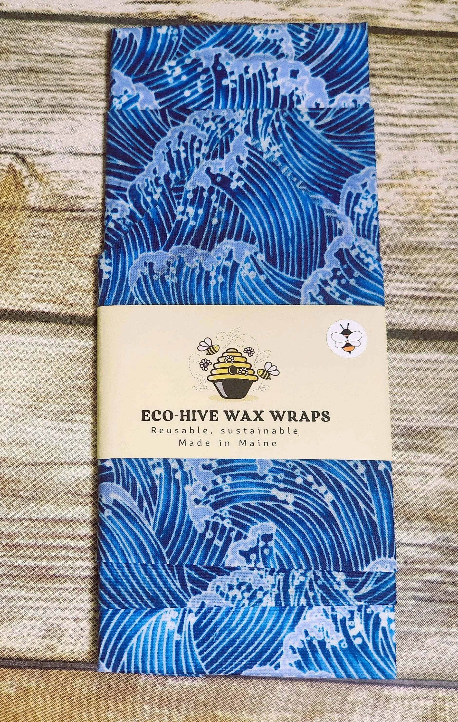 Blue Ocean Wave Starter Pack — Eco-Hive Wax Wraps & More