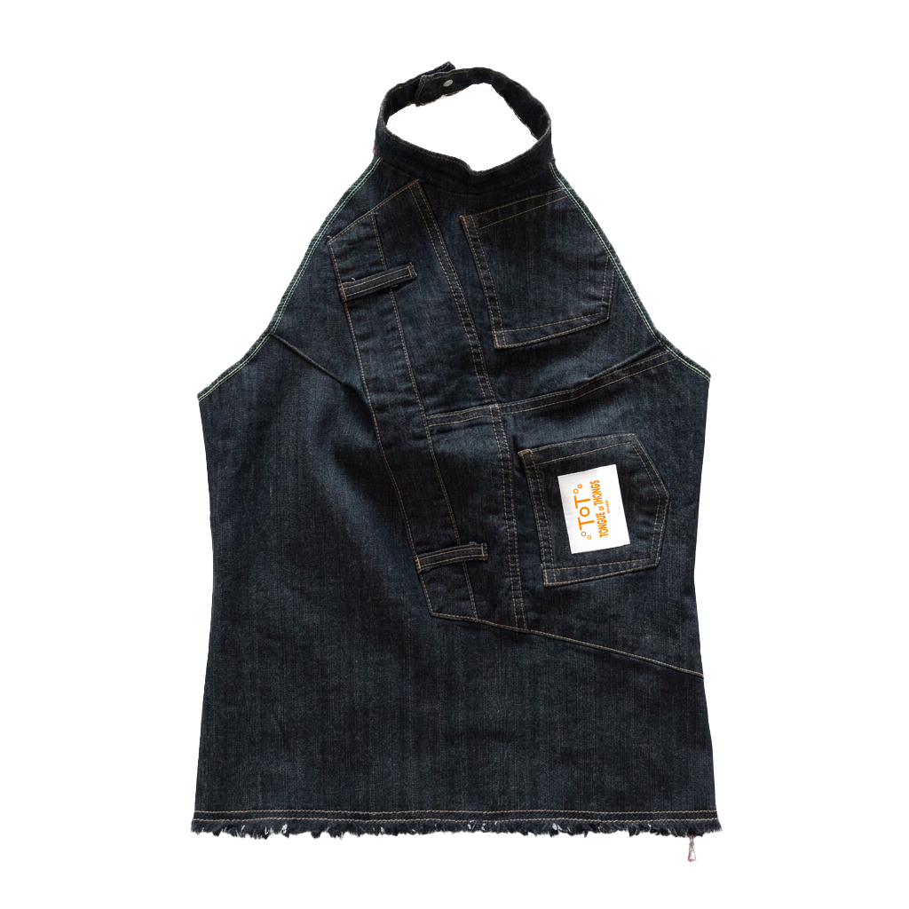 DENIM HALTER TOP!