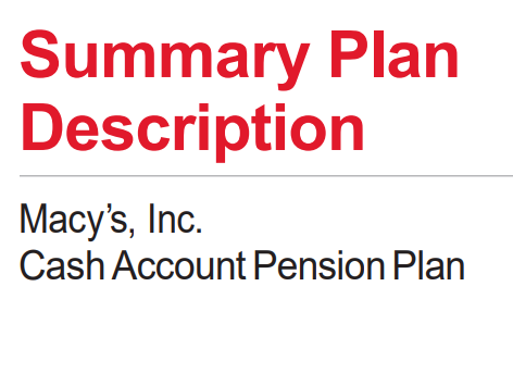 The Macy's Cash Account Pension Plan: Everything You Need to Know