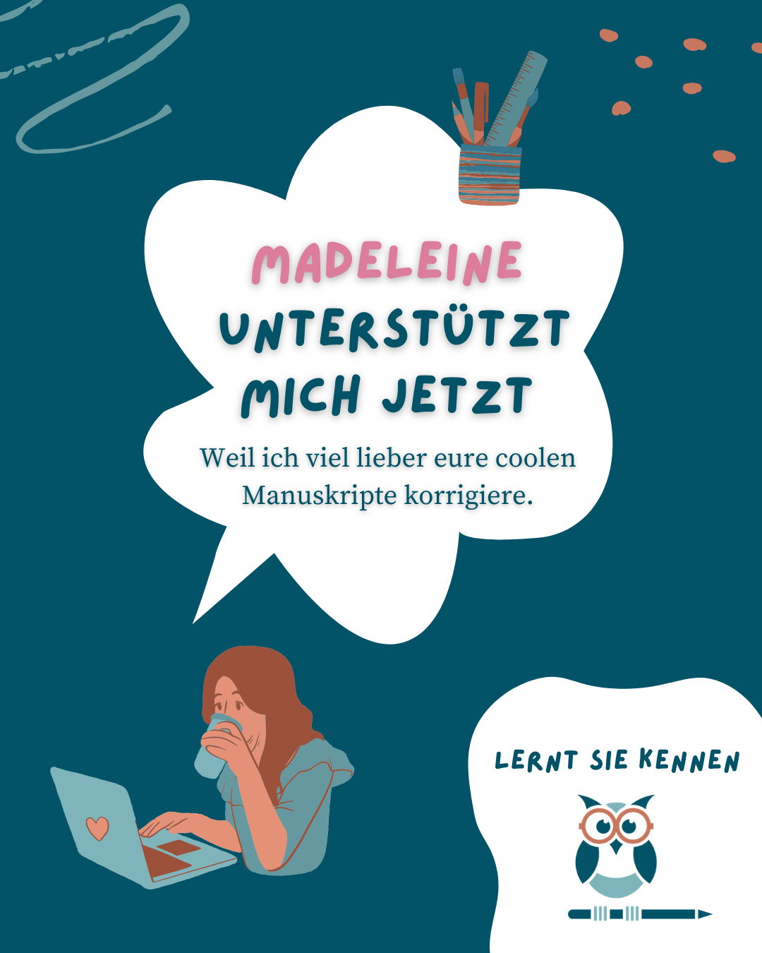 Madeleine Kulle Wörtereule Lektorat Social Media Management Wien