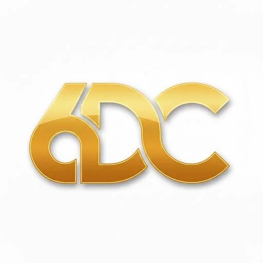 Gold-colored AMC logo on a white background.