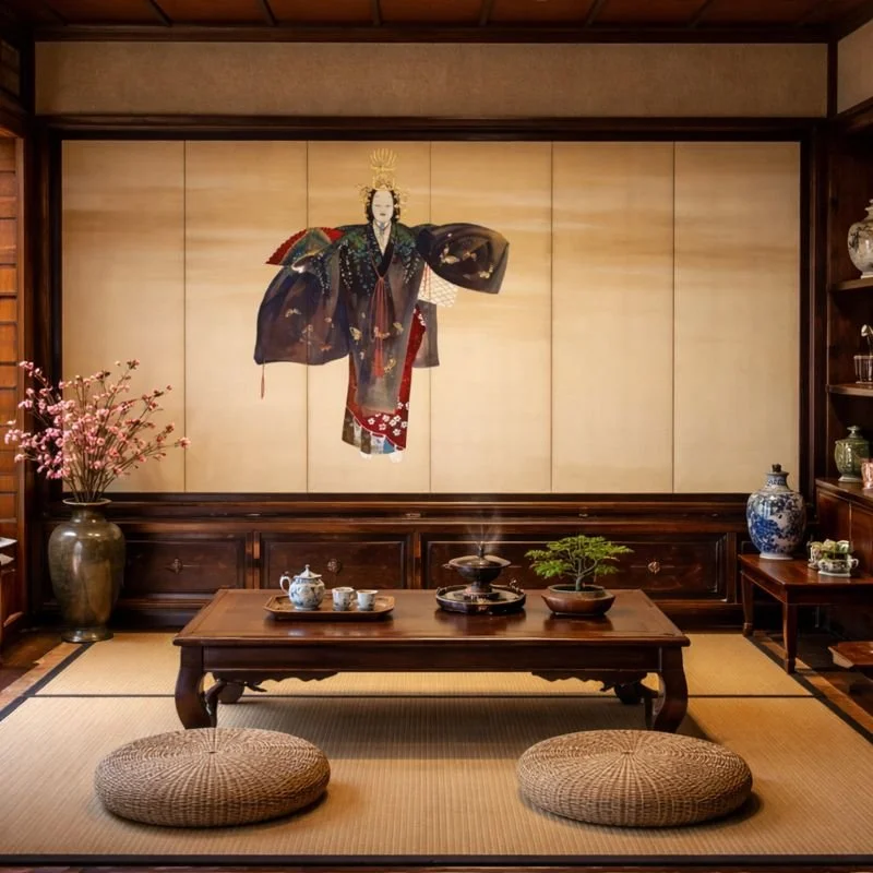 Large 6 Panel Paper Screen