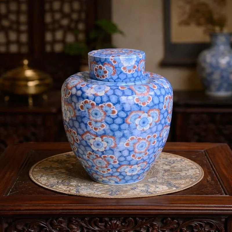 Art Deco Porcelain Ginger Jar